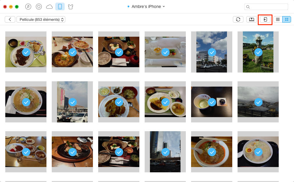Transférer rapidement les photos iPhone vers iPhone 7 – étape 3