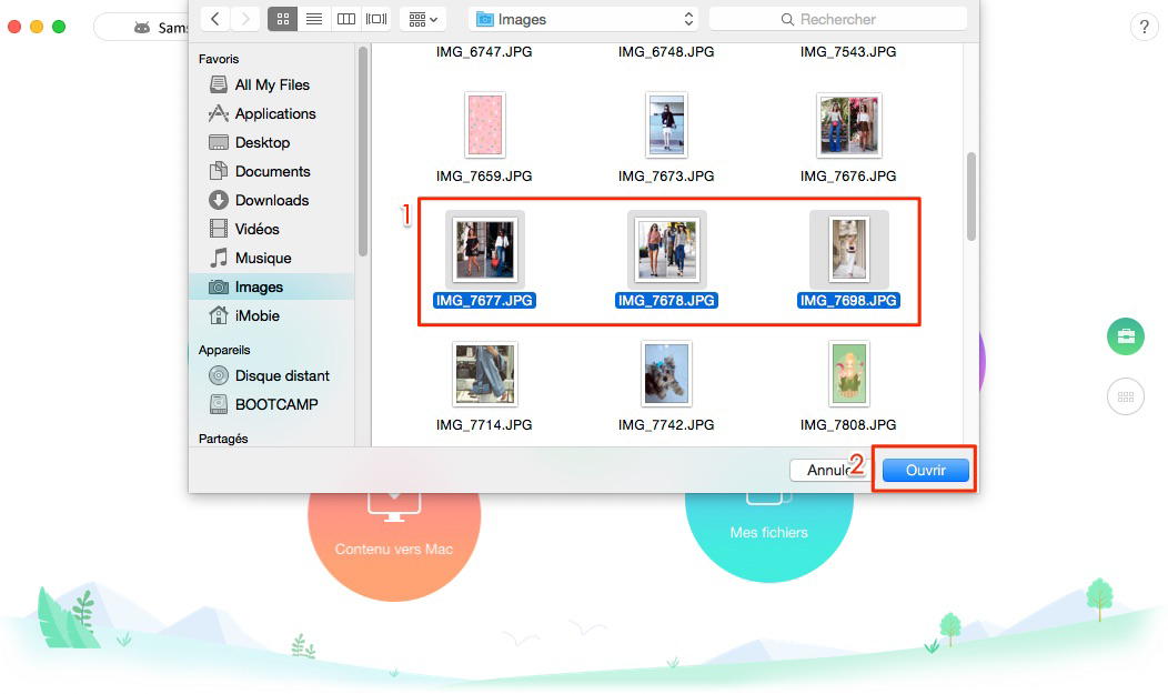 Importer des photos de Mac vers Samsung facilement – étape 2