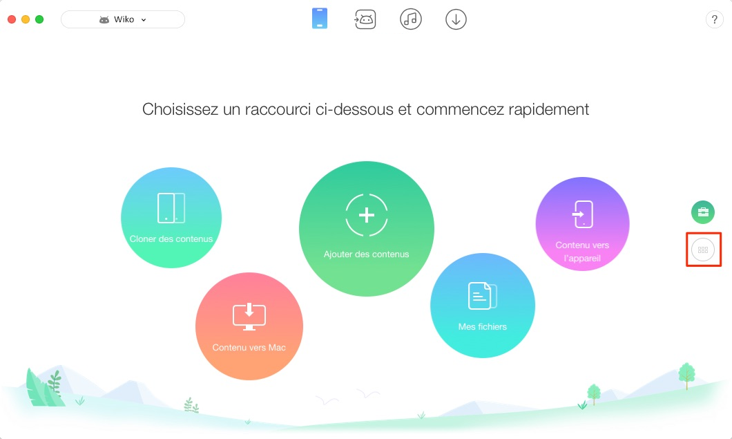 Comment transférer les photos Wiko vers Mac facilement – étape 1