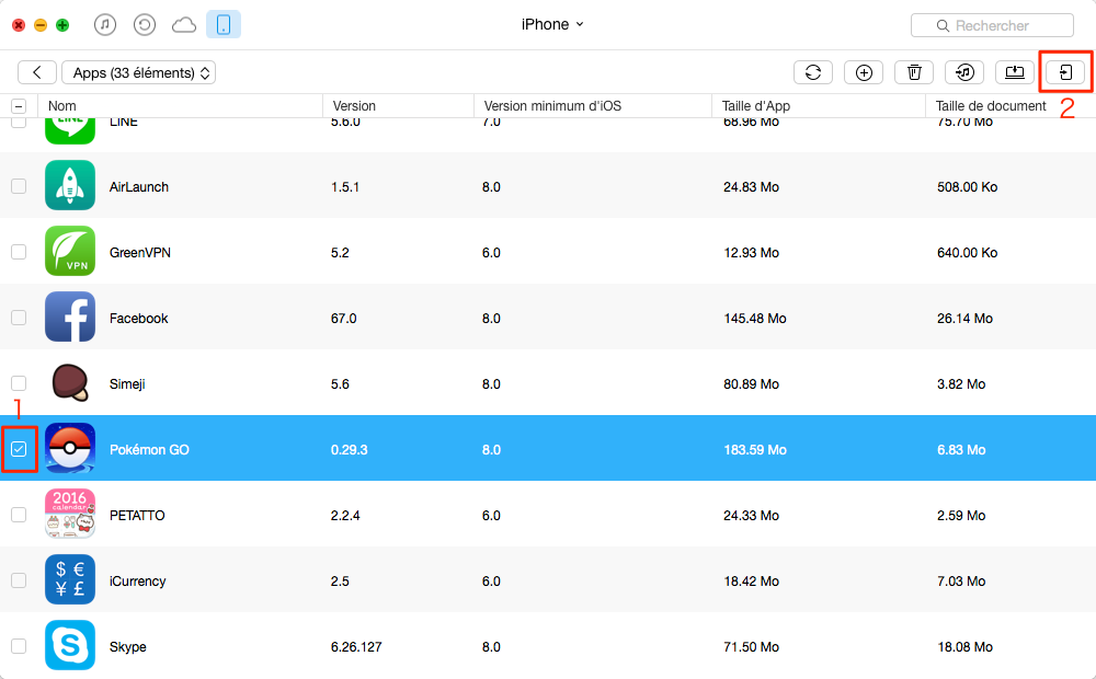 Comment synchroniser Pokemon Go iPhone avec iPhone iPad - étape 4
