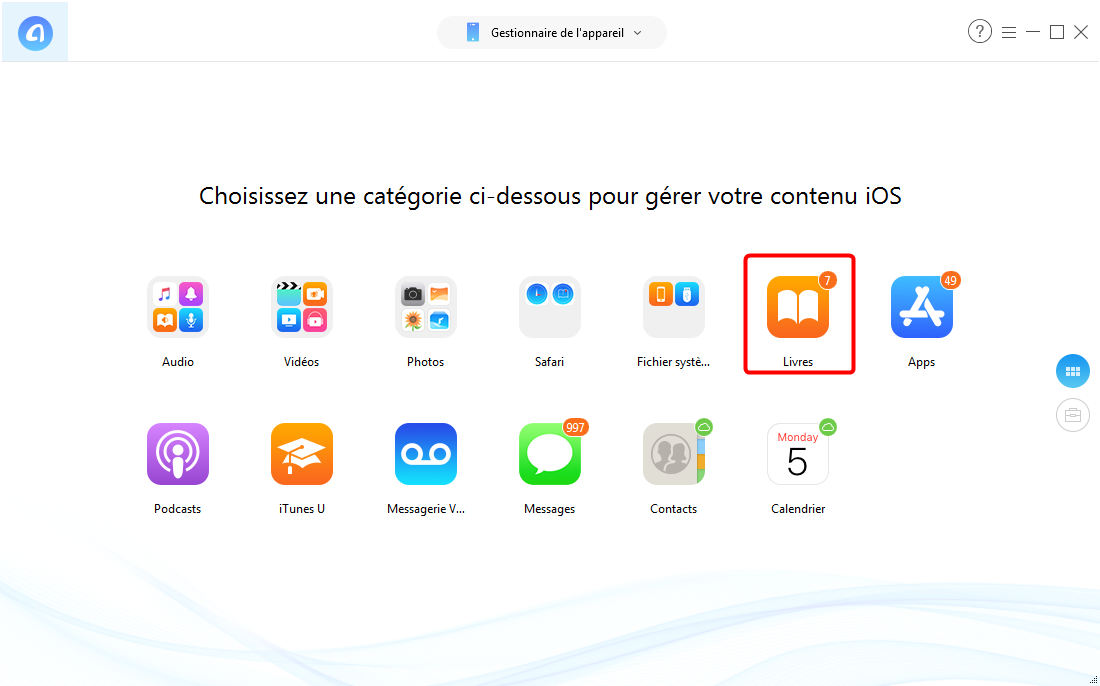 Comment transférer des fichiers PDF sur iPad - étape 2