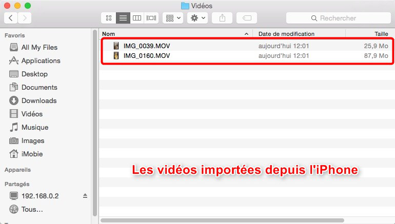 Comment importer facilement des vidéos d’iPhone vers Mac