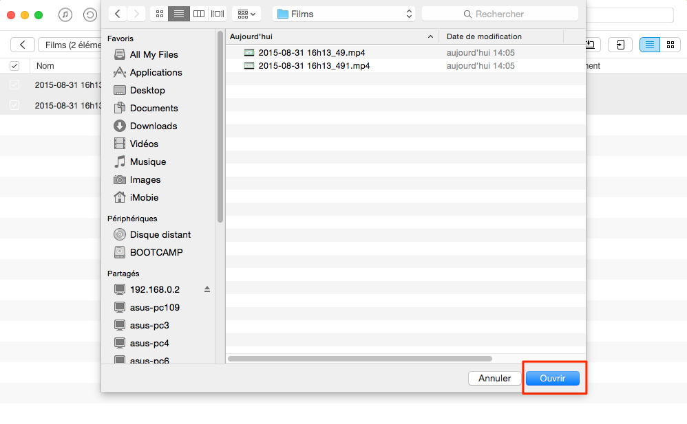 Comment transférer les vidéos d'un Mac à l'iPhone – étape 3
