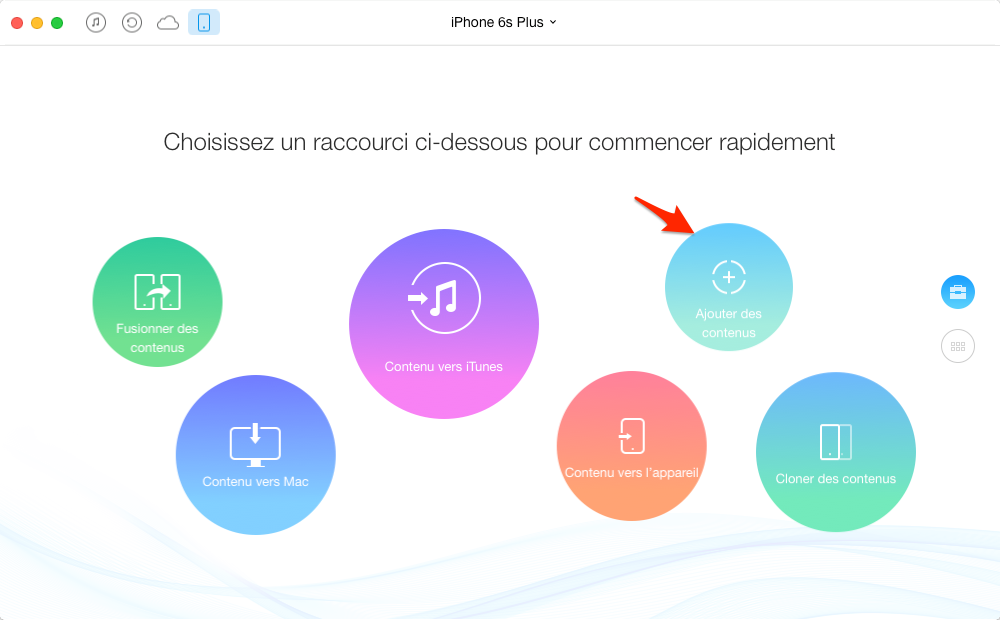 Transférer les vidéos de l'ordinateur à l'iPhone avec AnyTrans pour iOS – étape 1