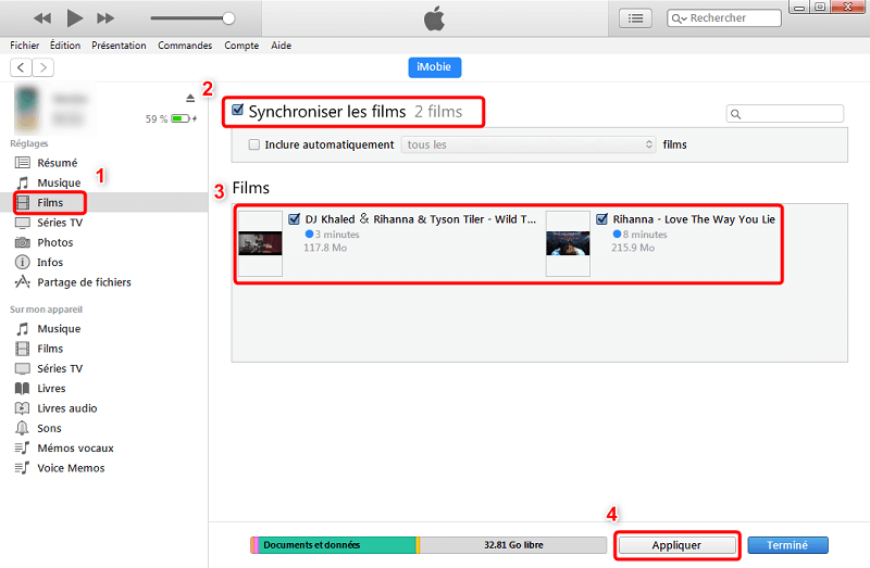 Comment transférer des fichiers du PC vers iPad avec iTunes