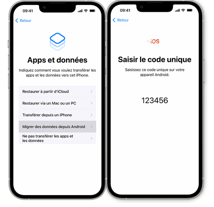 Transférer WhatsApp avec Migrer vers iOS