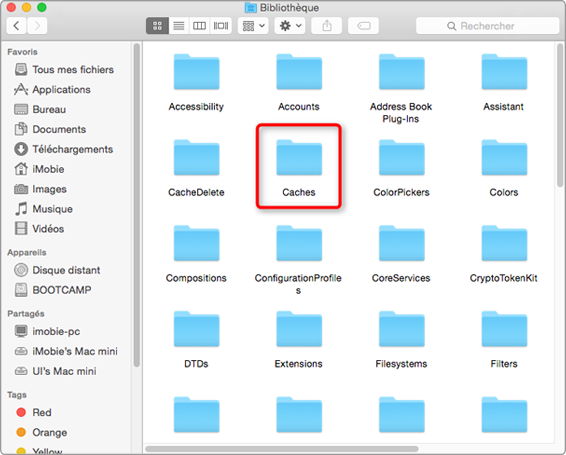 Supprimer les caches sur Mac manuellement – étape 3