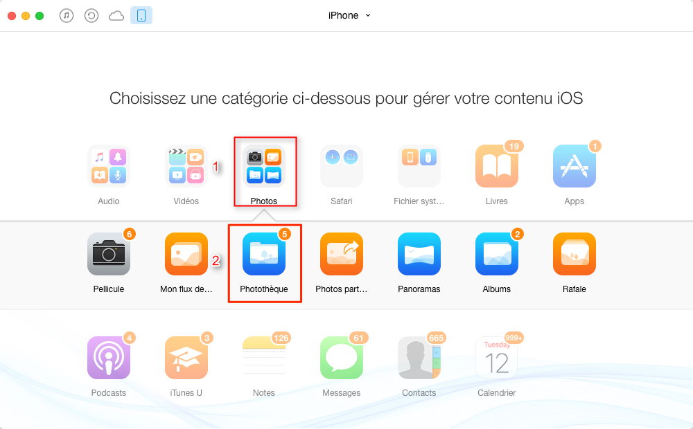 comment vider ses photos iphone sur pc