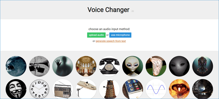 Changeur de voix.io