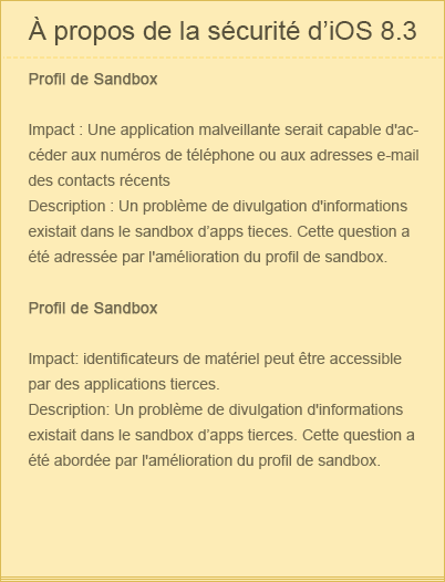 Profil de sandbox