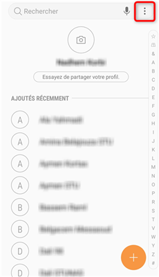 Cliquez sur les 3 petits points