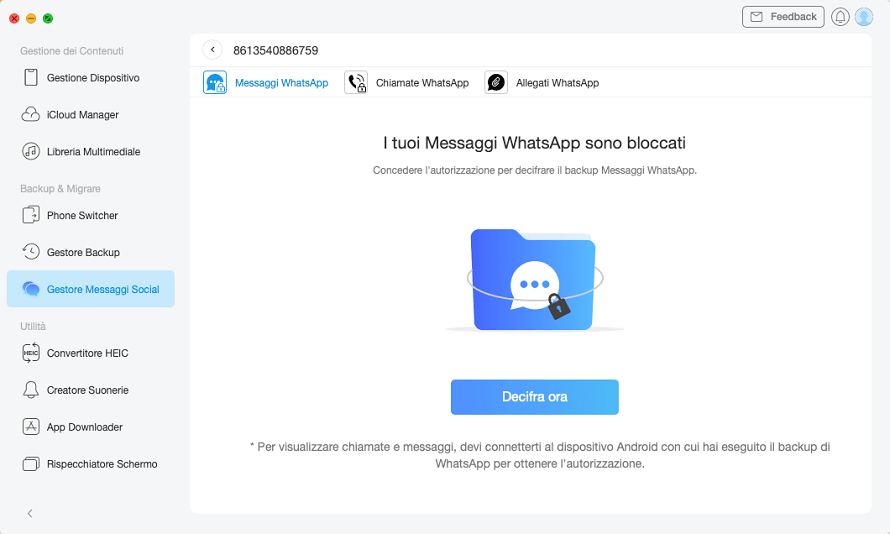 Decifrari tuoi messaggi