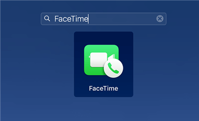 avvia app facetime sul mac