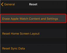 Cancella un Apple Watch su iPhone