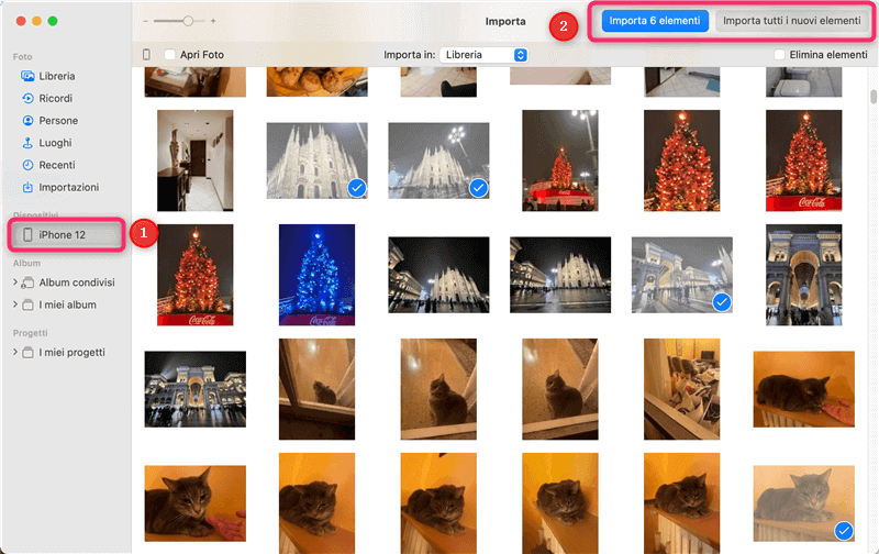 Come caricare foto da iPhone a Mac con l'app Foto