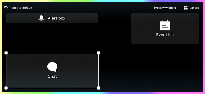 Personalizza la Schermata del Live Stream