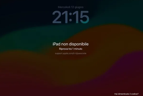 iPad non disponible