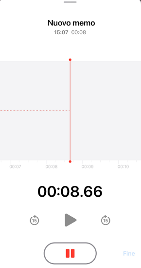 Memo vocali su iPhone