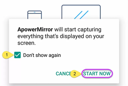 Duplicazione Android su Mac tramite ApowerMirror