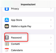 Mostra le password e-mail su iPhone