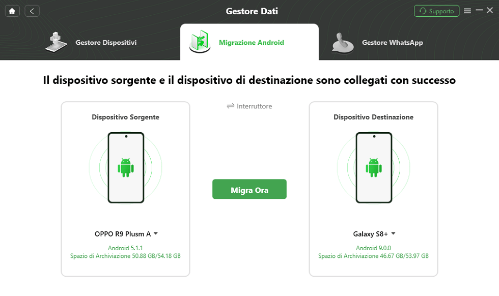 Collega i tuoi dispositivi OPPO e Samsung