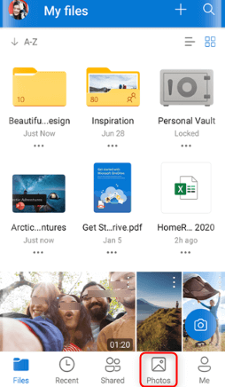 Recupera le foto cancellate su Android con OneDrive