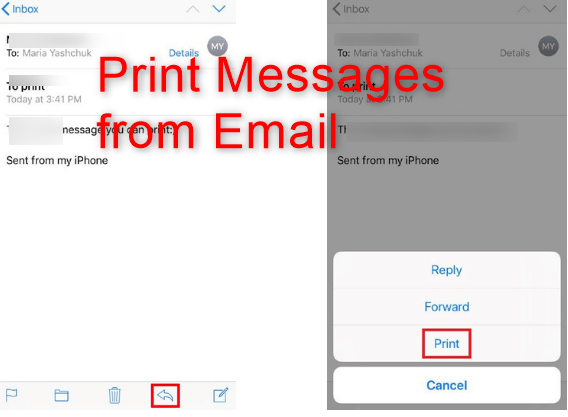 stampa messaggi da e-mail