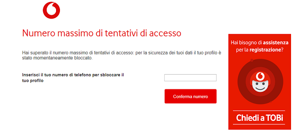 Sblocca Vodafone profilo