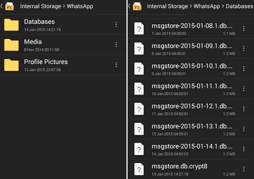 WhatsApp Databases