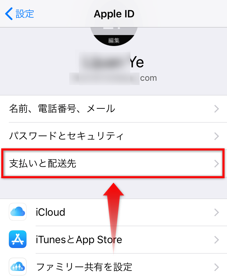App Storeの支払い情報を設定する手順 方法2