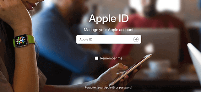 Apple ID公式サイトを開く