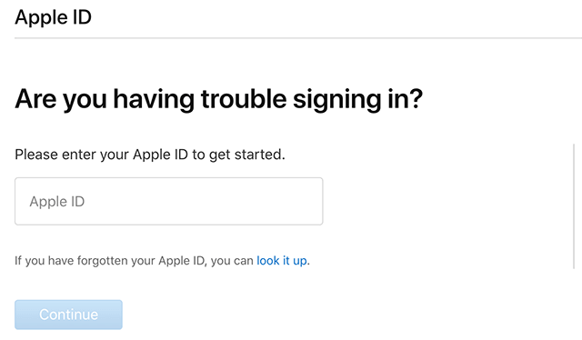 「Apple IDを探す」をクリック