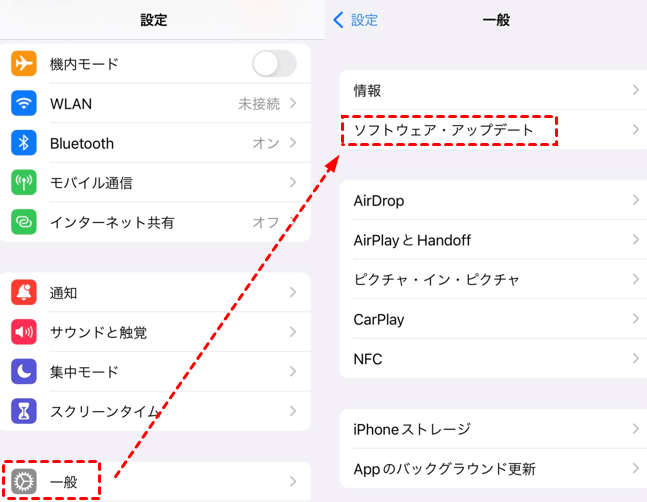 iPhoneのアップデート