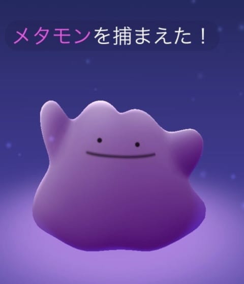 メタモンを捕まえた