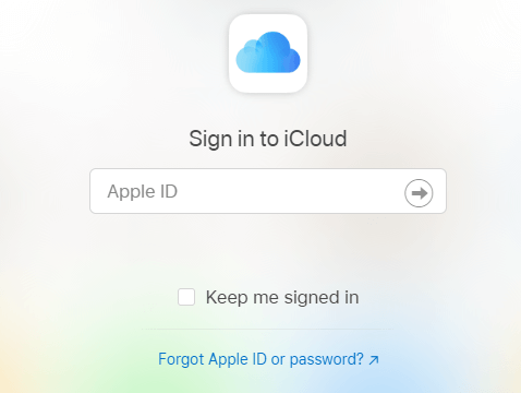 iCloudでApple IDを登録