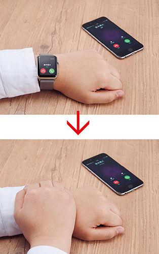 写真元:https://book.mynavi.jp/ Apple Watchで着信音と振動を止める