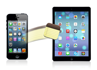 iPhoneからiPadにメモを移行する