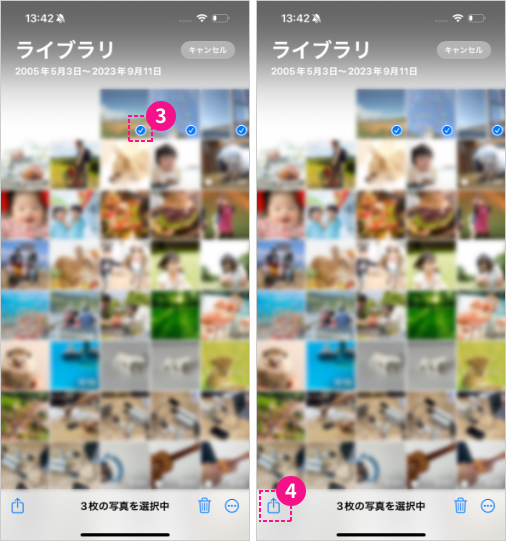 写真を送信/移す