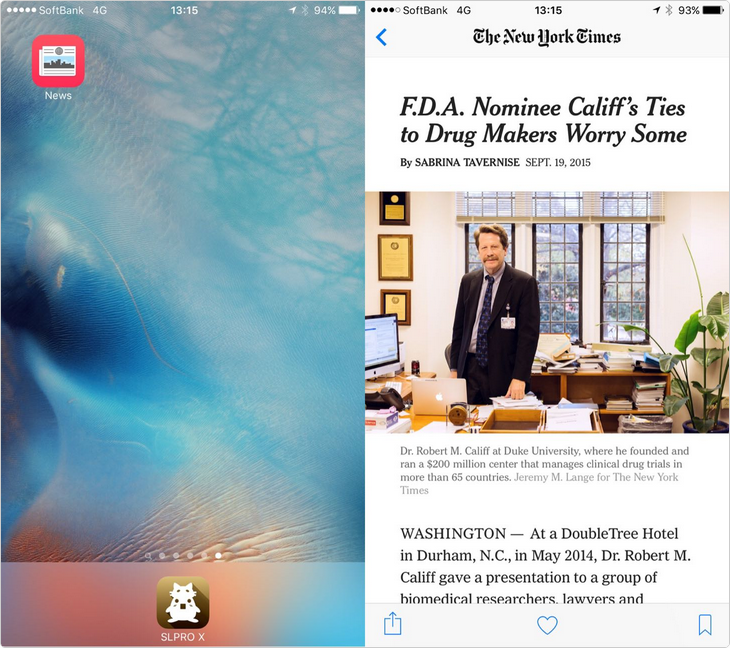 写真元:http://wayohoo.com/ 日本でiOS 9のNewsアプリを利用する