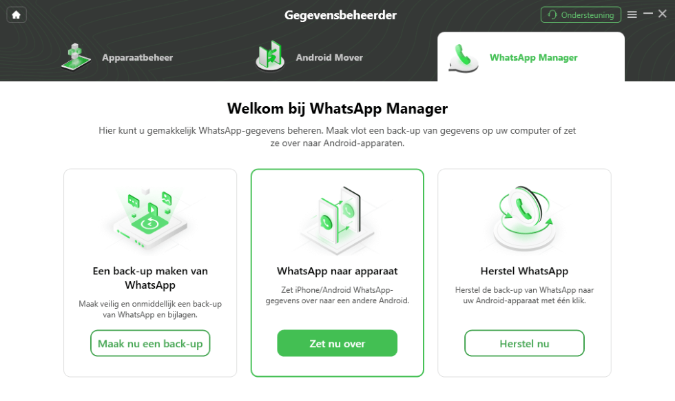 DroidKit Whatsapp Manager iPhone to Android