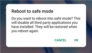 Android Güvenli Modu Kullan