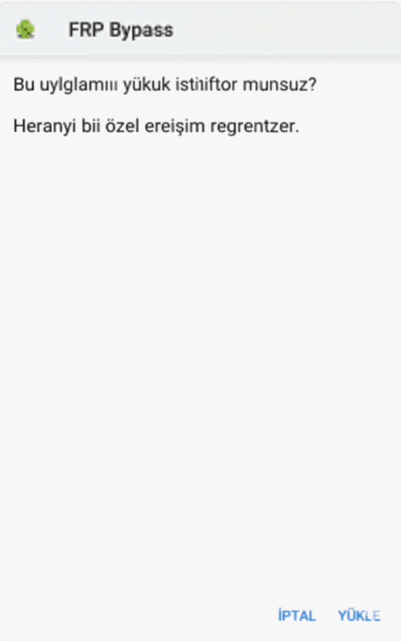 FRP Bypass APK'sını yükleyin