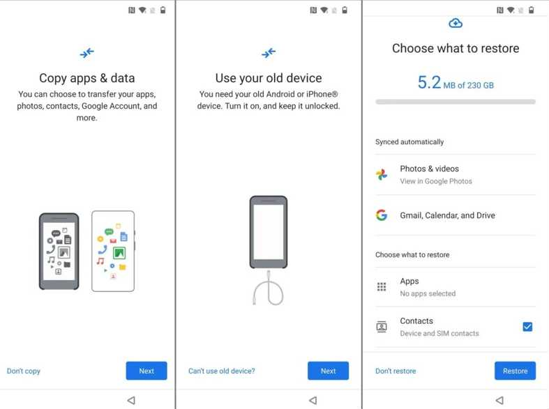 Fabrika ayarlarına sıfırlama sonrası Google yedeğini Android kurulumunda geri yükleme