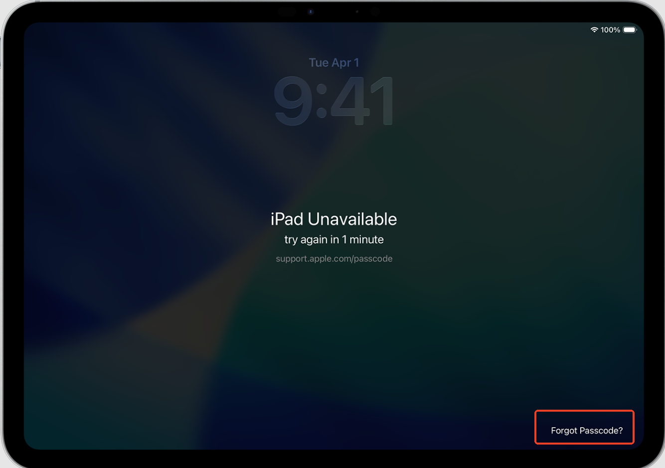 iPad Forgot Passcode ile bilgisayarsız sıfırlama