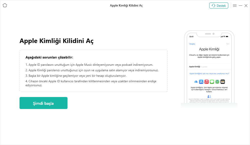 İPad'i Sıfırlamaya Başlamak için Şimdi Kilidini Aç Düğmesine tıklayın