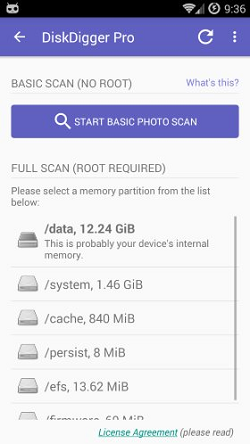 Disk Digger Photo Recovery