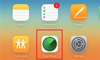 iCloud Hesabına Giriş Yapın ve iPhone'u Bul'u Seçin