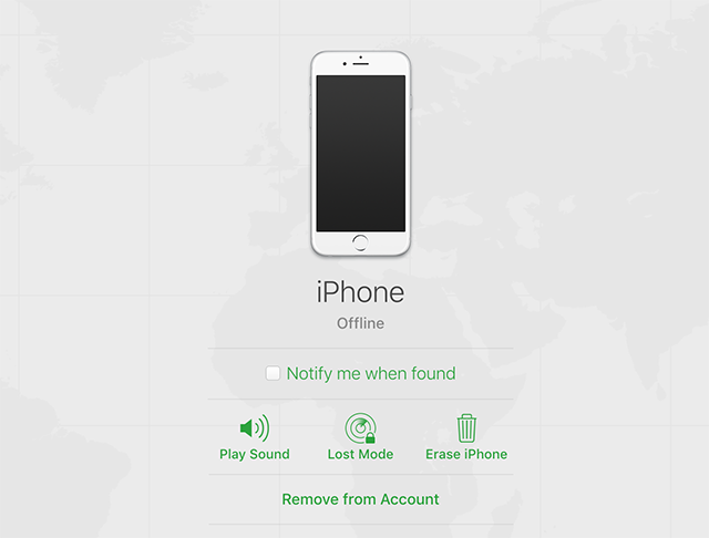 iCloud'dan iPhone'u Silmek