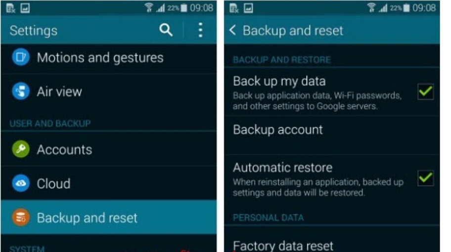 Google Hesabından Geri Yükleme