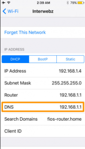 iPhone DNS'inizi değiştirin